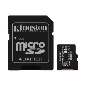 Kingston SDCS2-64GB 64GB micSDXC Canvas Select Plus 100R A1 C10 Card + ADP Hafıza Kartı